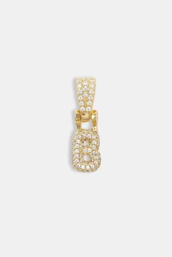 Iced Mini Bubble Pendant - Gold