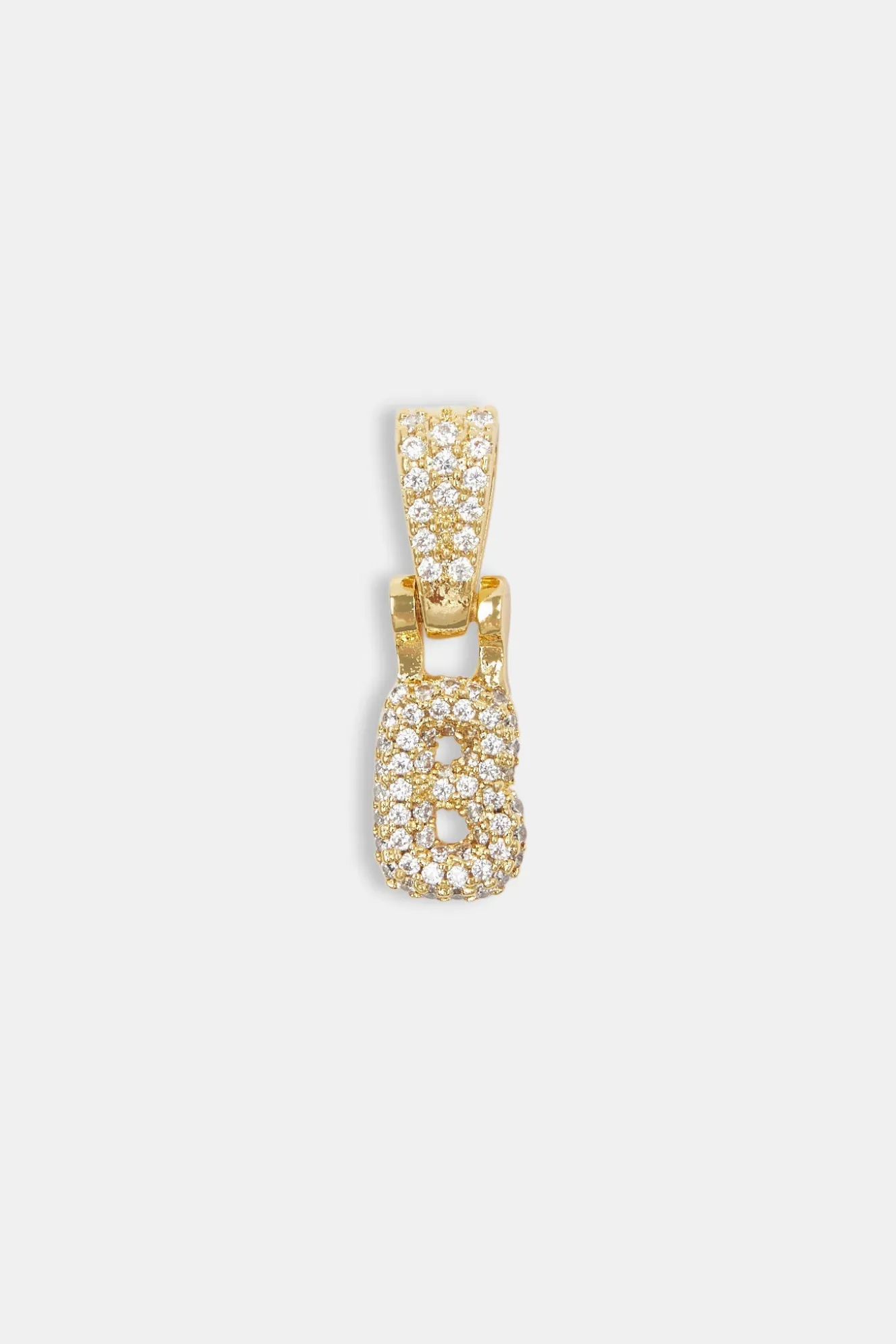 Iced Mini Bubble Pendant - Gold