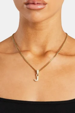 Iced Mini Bubble Pendant & Micro Cuban Chain - Gold