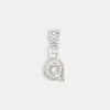 Iced Mini Bubble Pendant - White