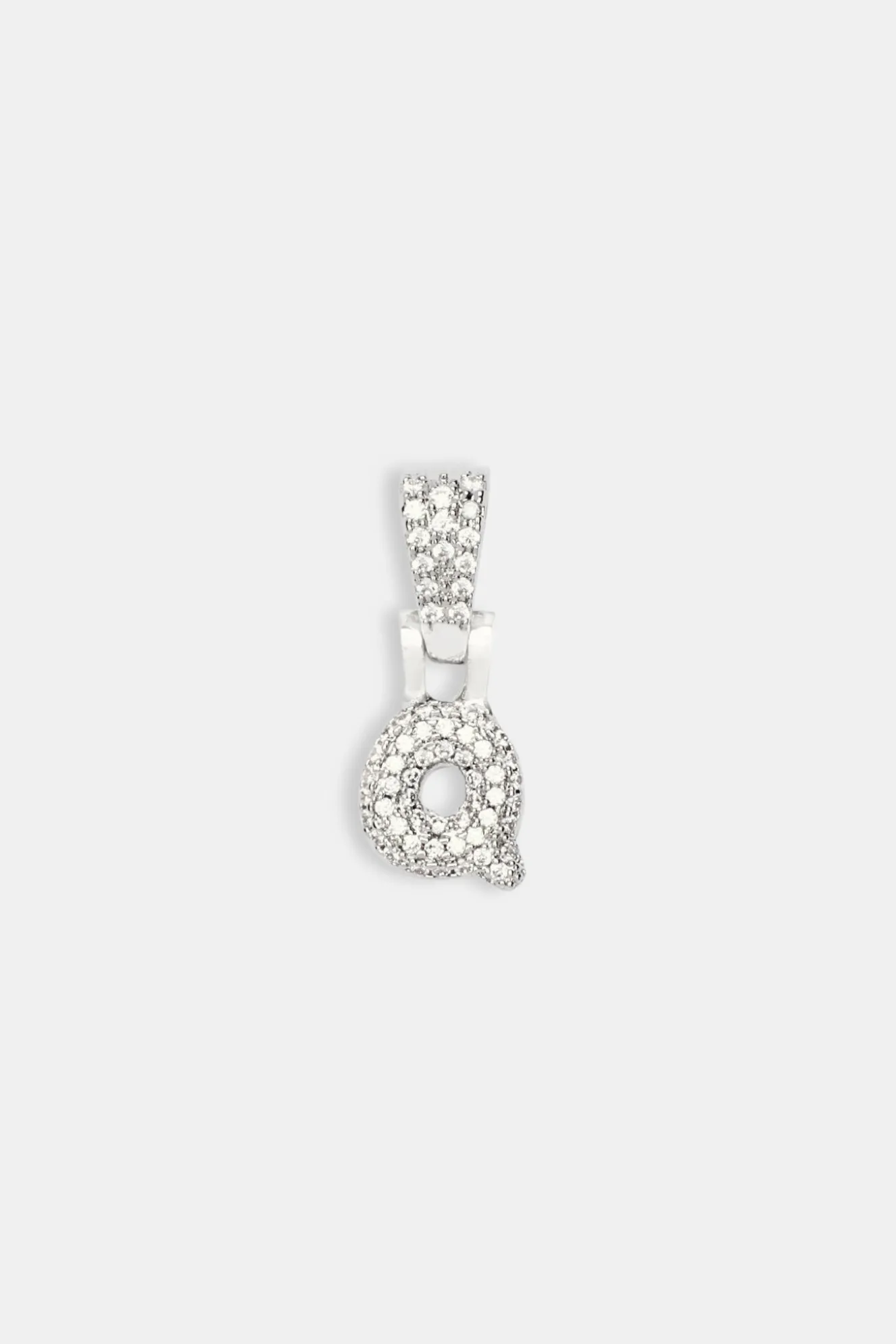 Iced Mini Bubble Pendant - White