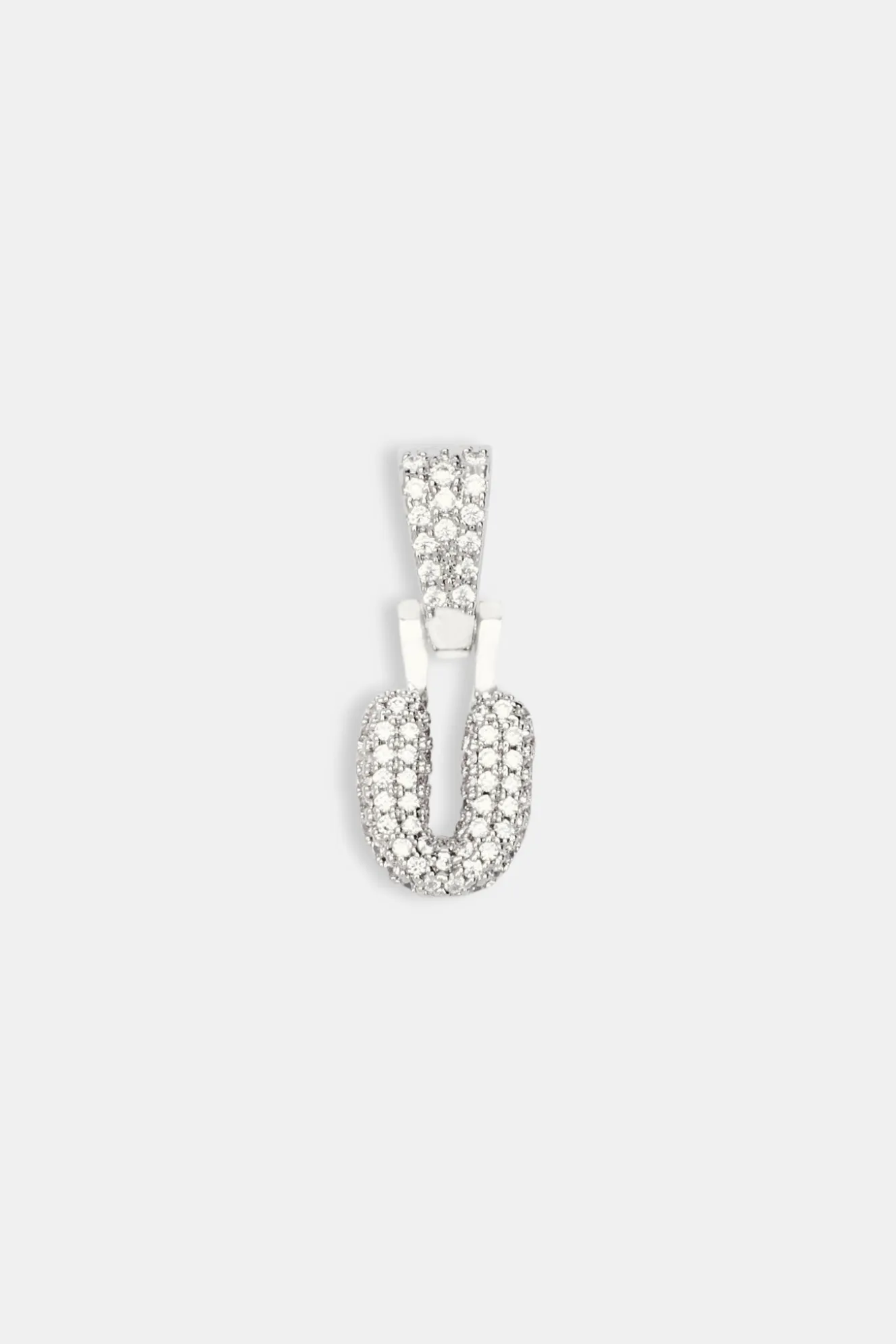 Iced Mini Bubble Pendant - White