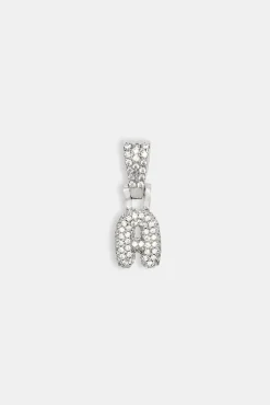 Iced Mini Bubble Pendant - White