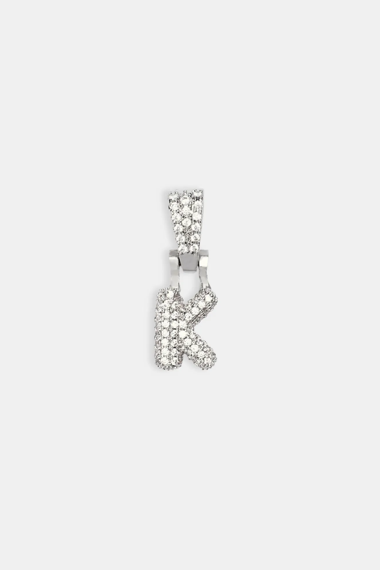 Iced Mini Bubble Pendant - White
