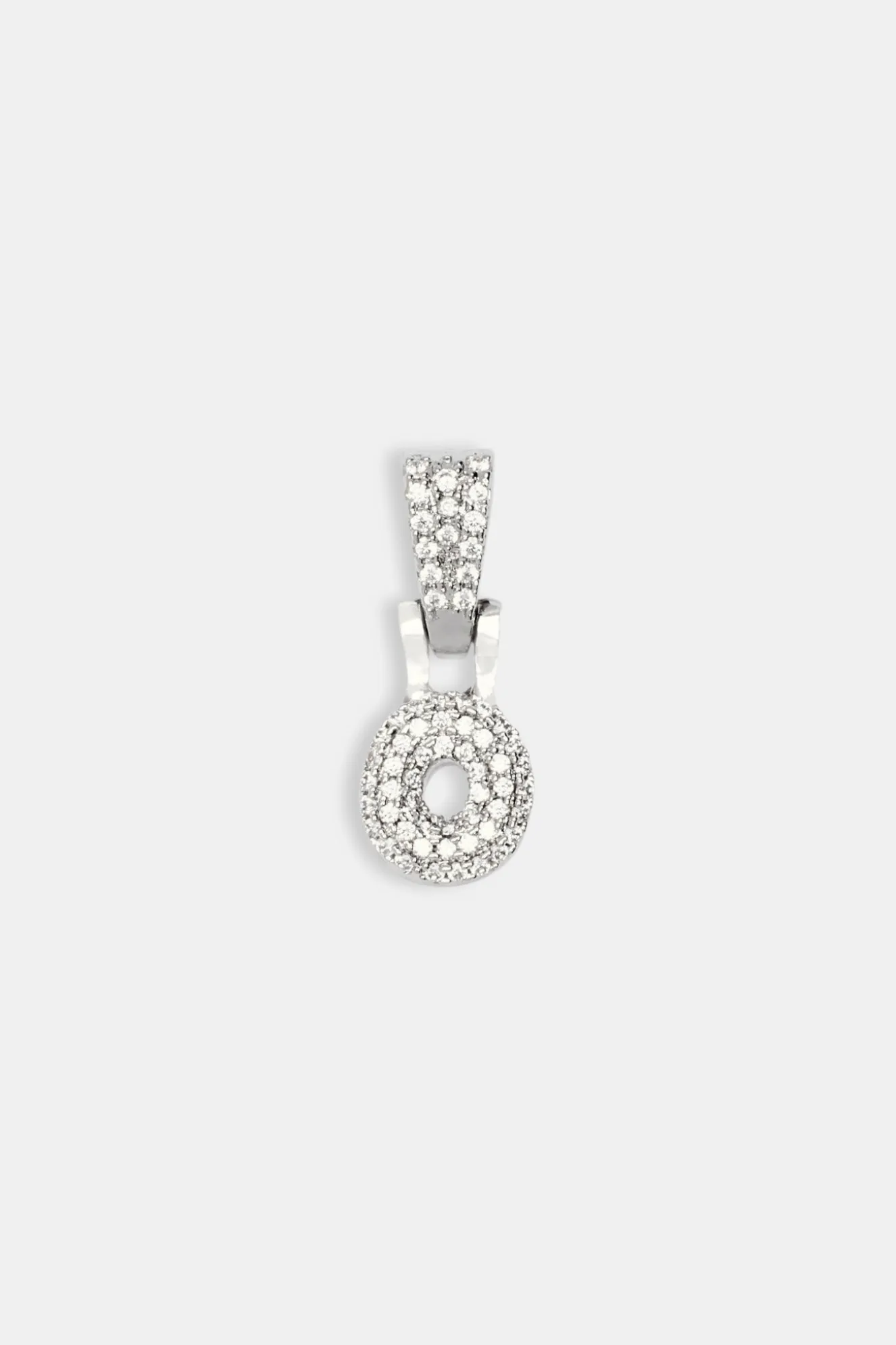 Iced Mini Bubble Pendant - White