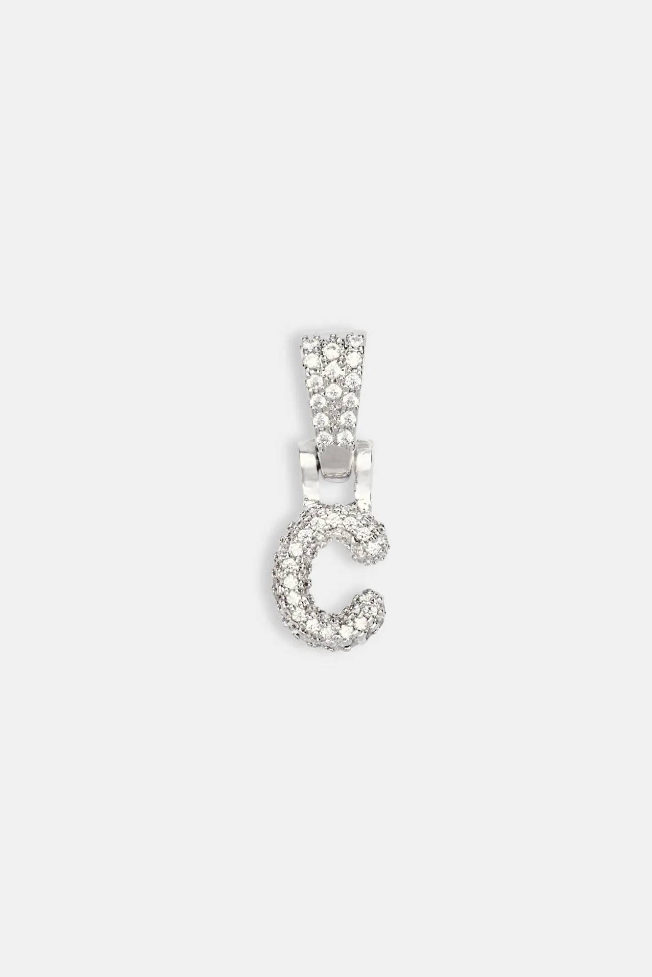 Iced Mini Bubble Pendant - White
