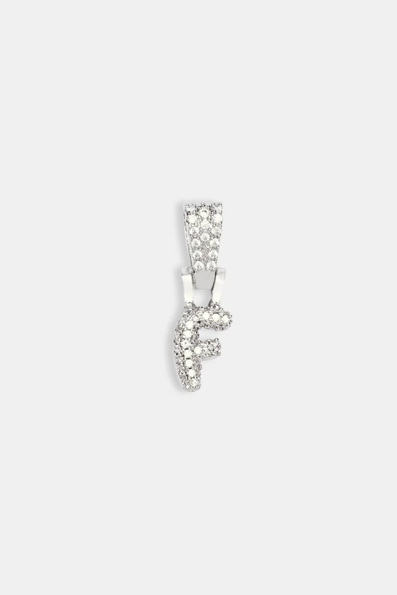 Iced Mini Bubble Pendant - White