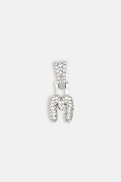 Iced Mini Bubble Pendant - White