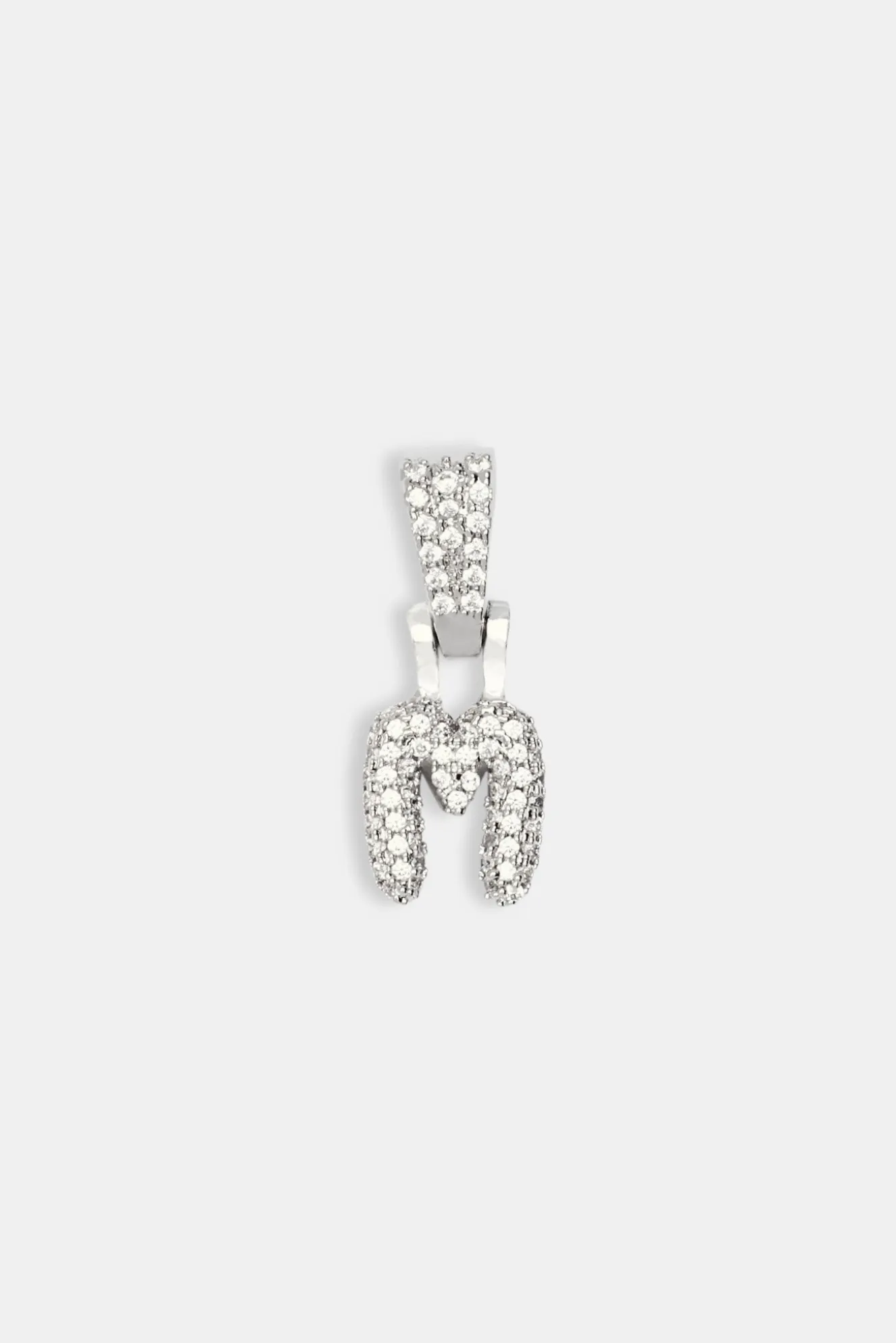 Iced Mini Bubble Pendant - White