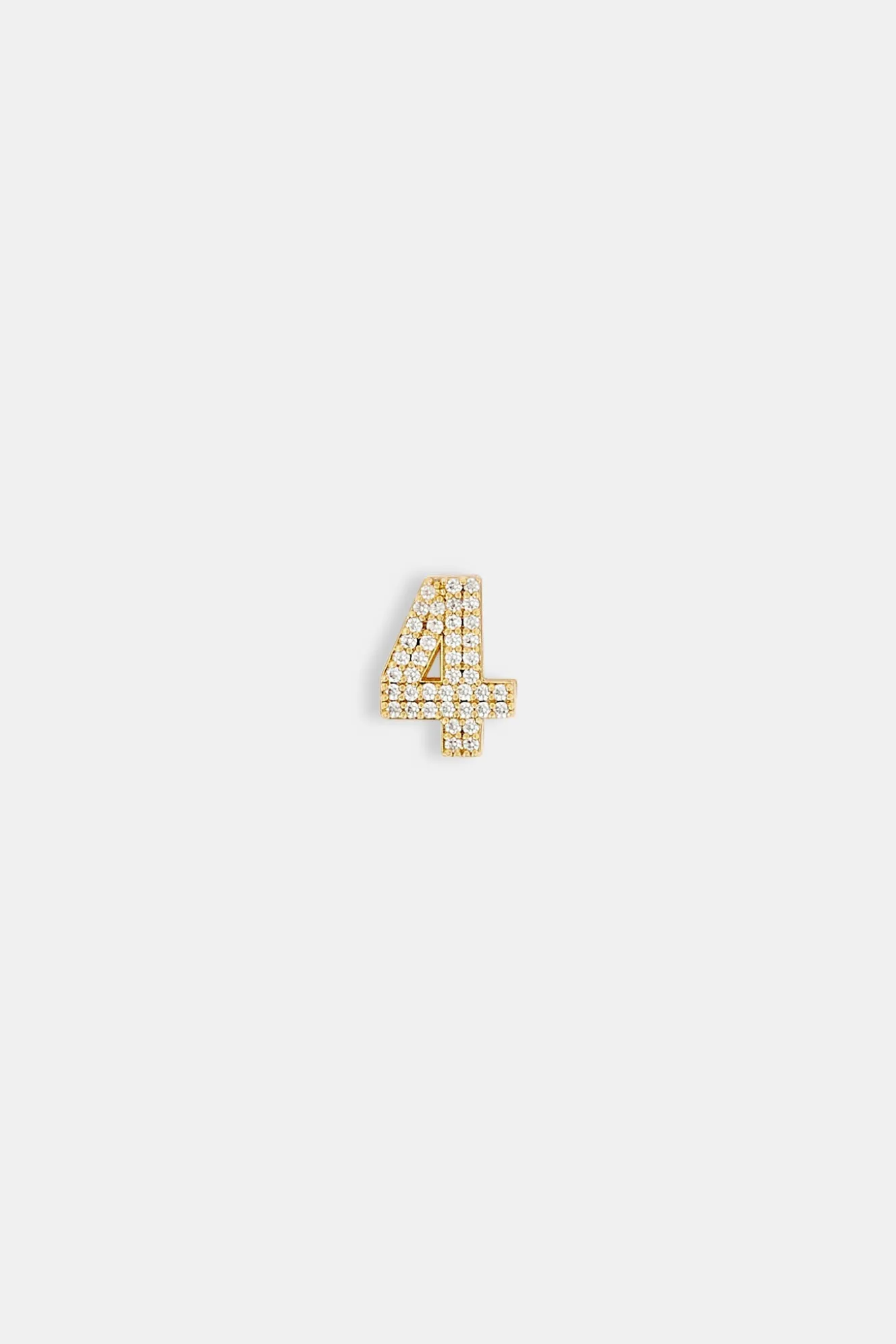 Iced 12mm Number Pendant