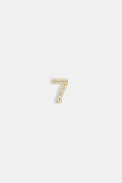 Iced 12mm Number Pendant