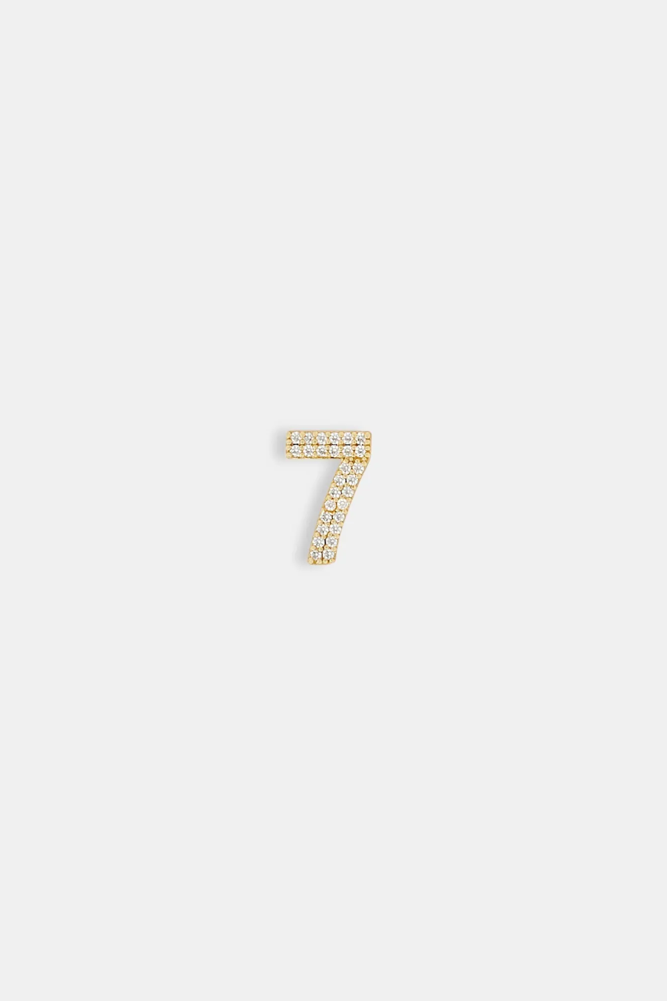 Iced 12mm Number Pendant