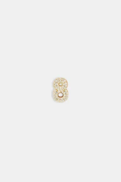Iced 12mm Number Pendant