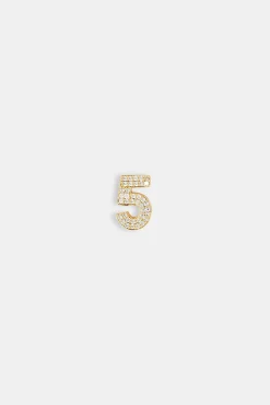 Iced 12mm Number Pendant