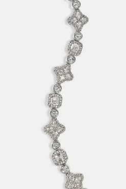 Iced Motif Mixed Stone Bracelet - 8mm