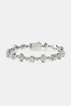Iced Motif Mixed Stone Bracelet - 8mm