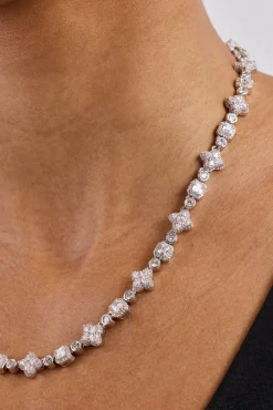 Iced Motif Mixed Stone Chain - 8mm