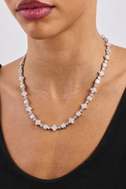 Iced Motif Mixed Stone Chain - 8mm