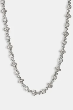 Iced Motif Mixed Stone Chain - 8mm