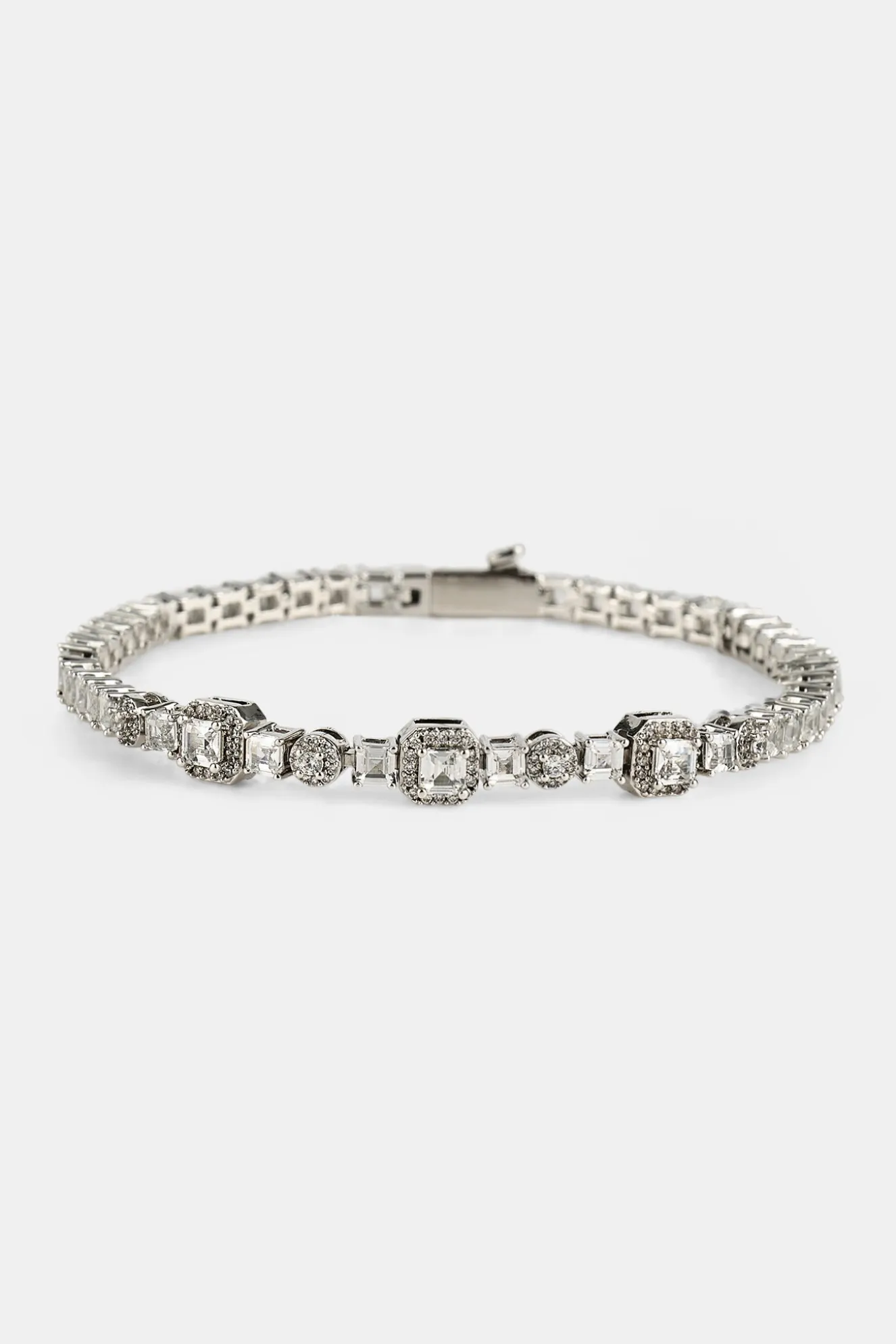 Iced Multi Gemstone Tennis Bracelet - 3mm