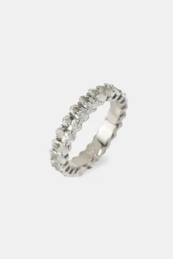 Iced Oval Tennis Ring - 5mm