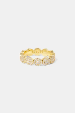 Iced Pave Round Band Ring - 5mm