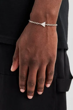 Iced Pave Triangular Rolo Bracelet - 10mm