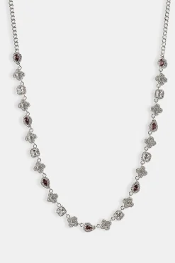 Iced Pink Multi Gemstone Cuban Chain - 3mm