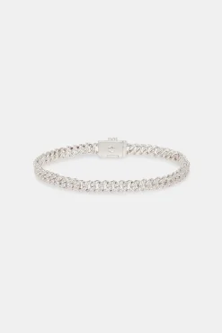 Iced Prong Cuban Bracelet - 5mm