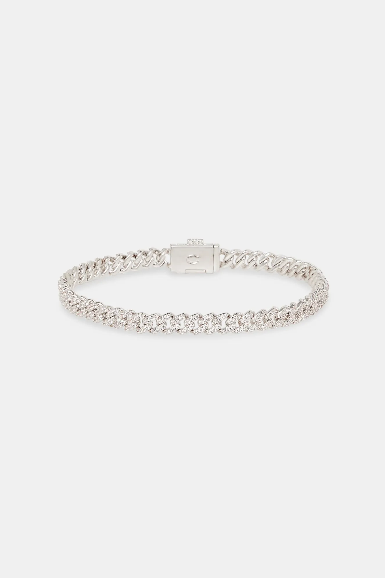 Iced Prong Cuban Bracelet - 5mm