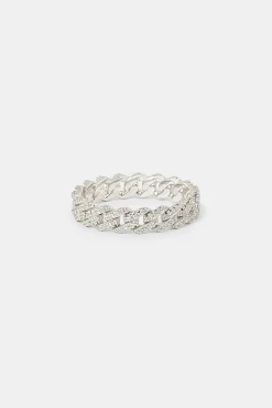 Iced Prong Cuban Ring - 5mm