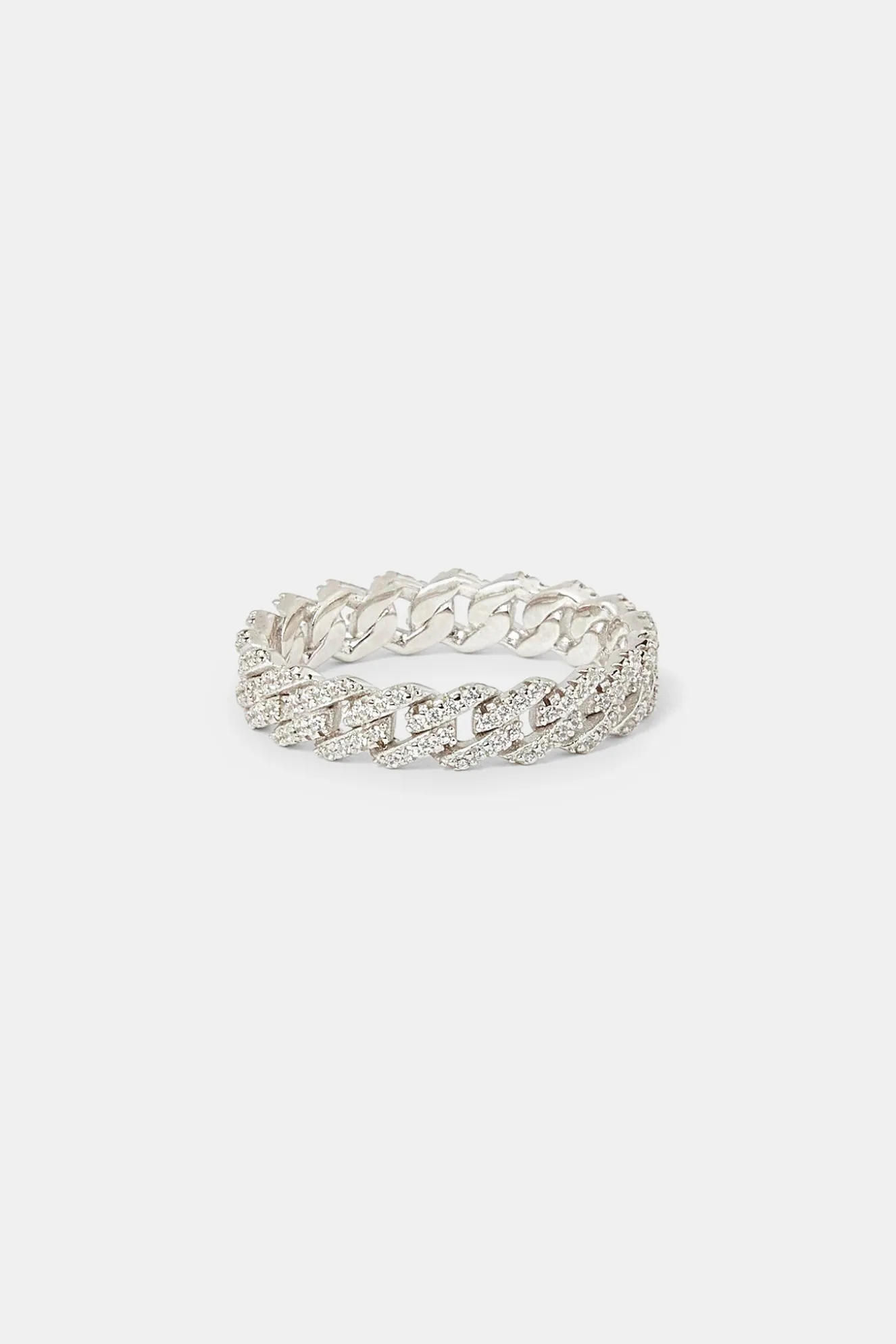 Iced Prong Cuban Ring - 5mm
