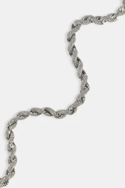 Iced Rope Chain - 6mm - White
