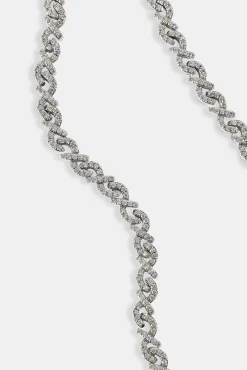 Iced Scattered Stone Chain - 6mm