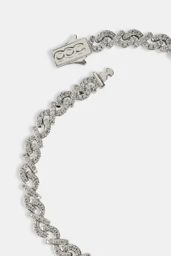 Iced Scattered Stone Chain - 6mm
