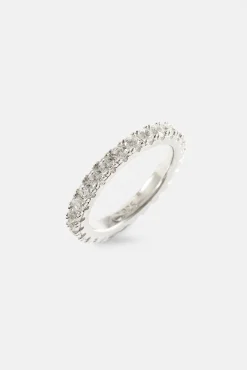 Iced Tennis Ring - 3mm - White