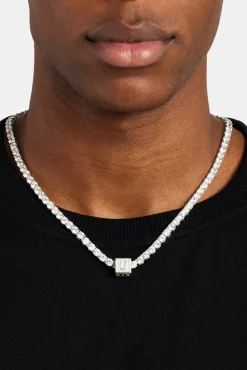 Iced U Letter Block Pendant