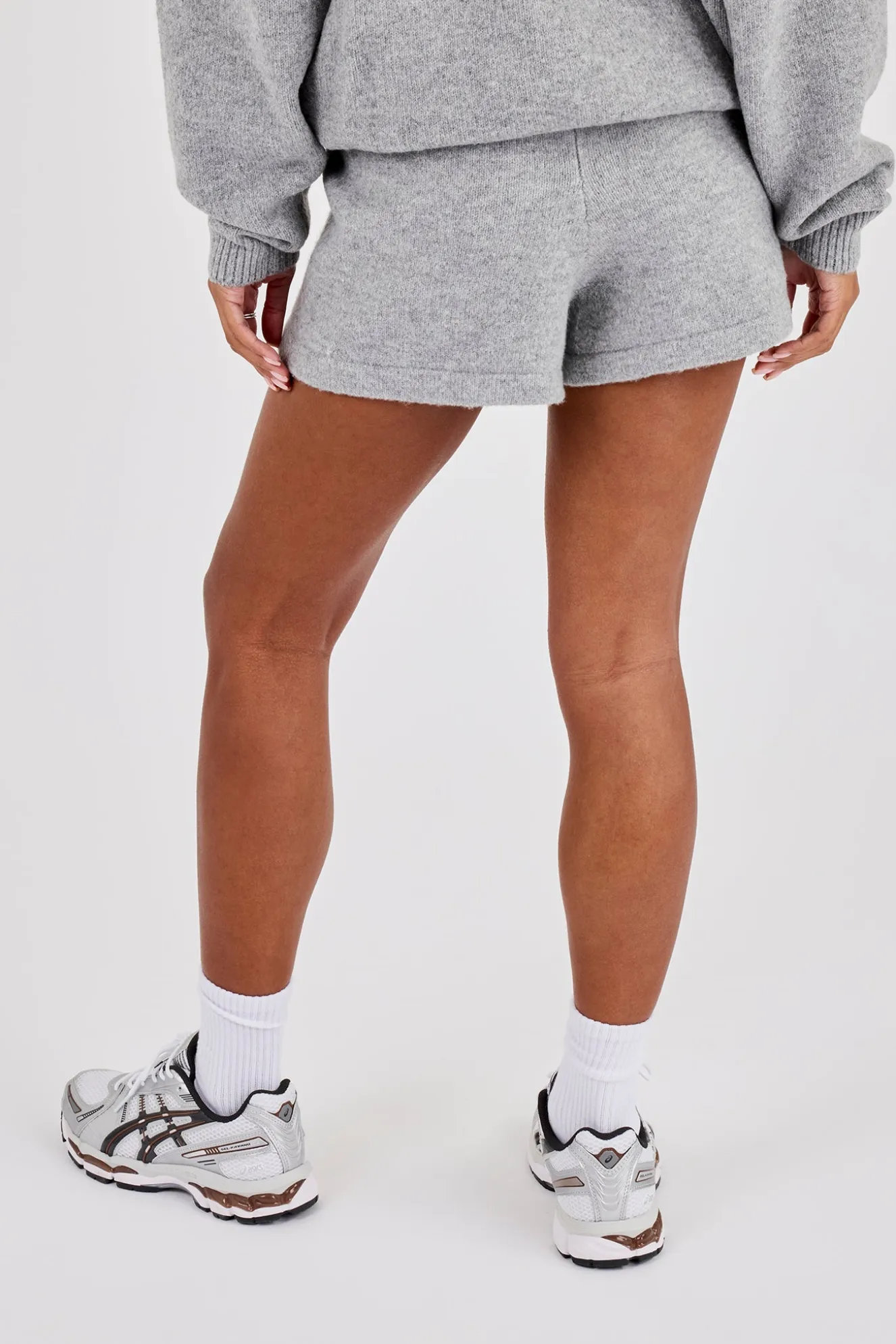 Knitted C Short - Grey