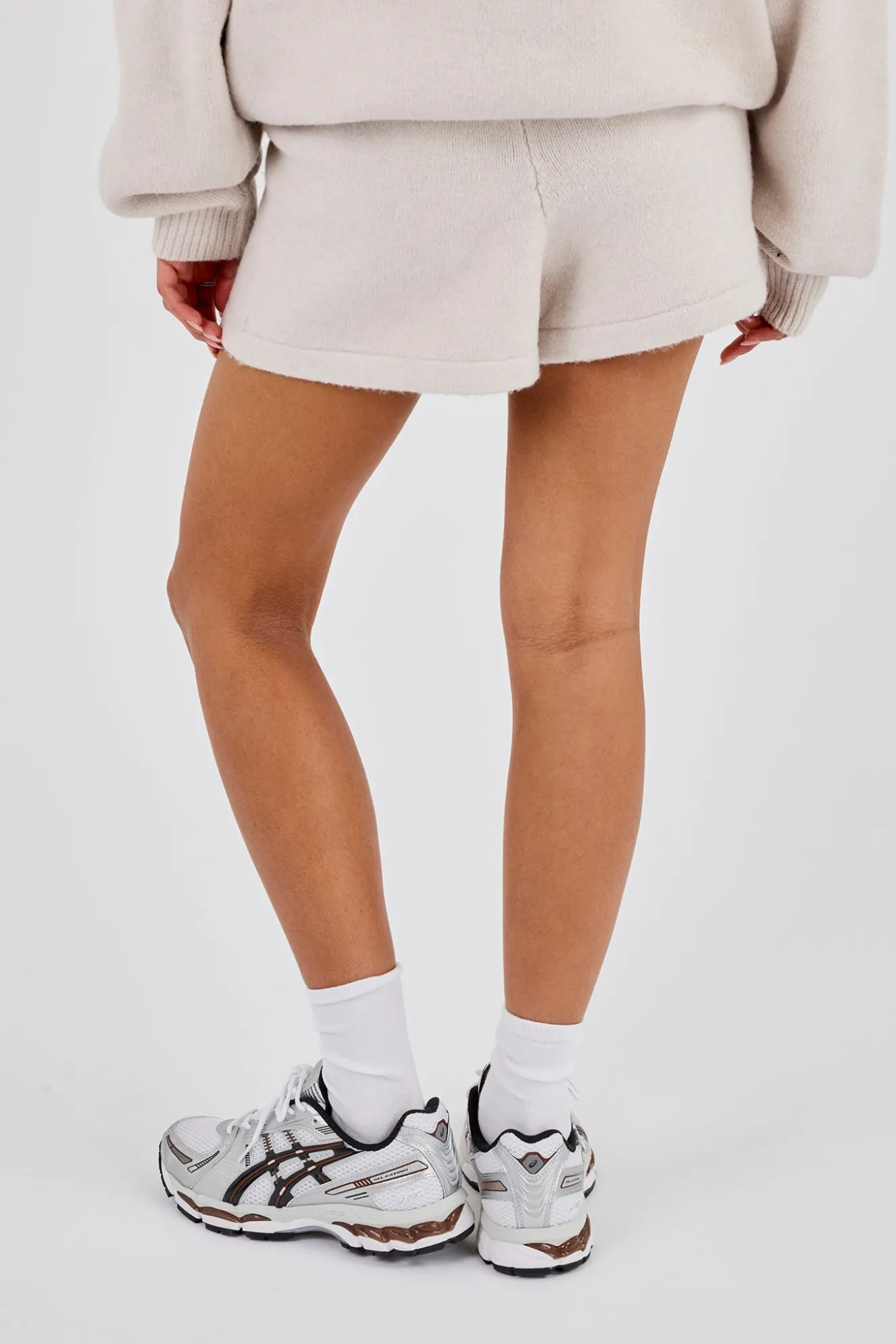 Knitted C Short - Oatmeal
