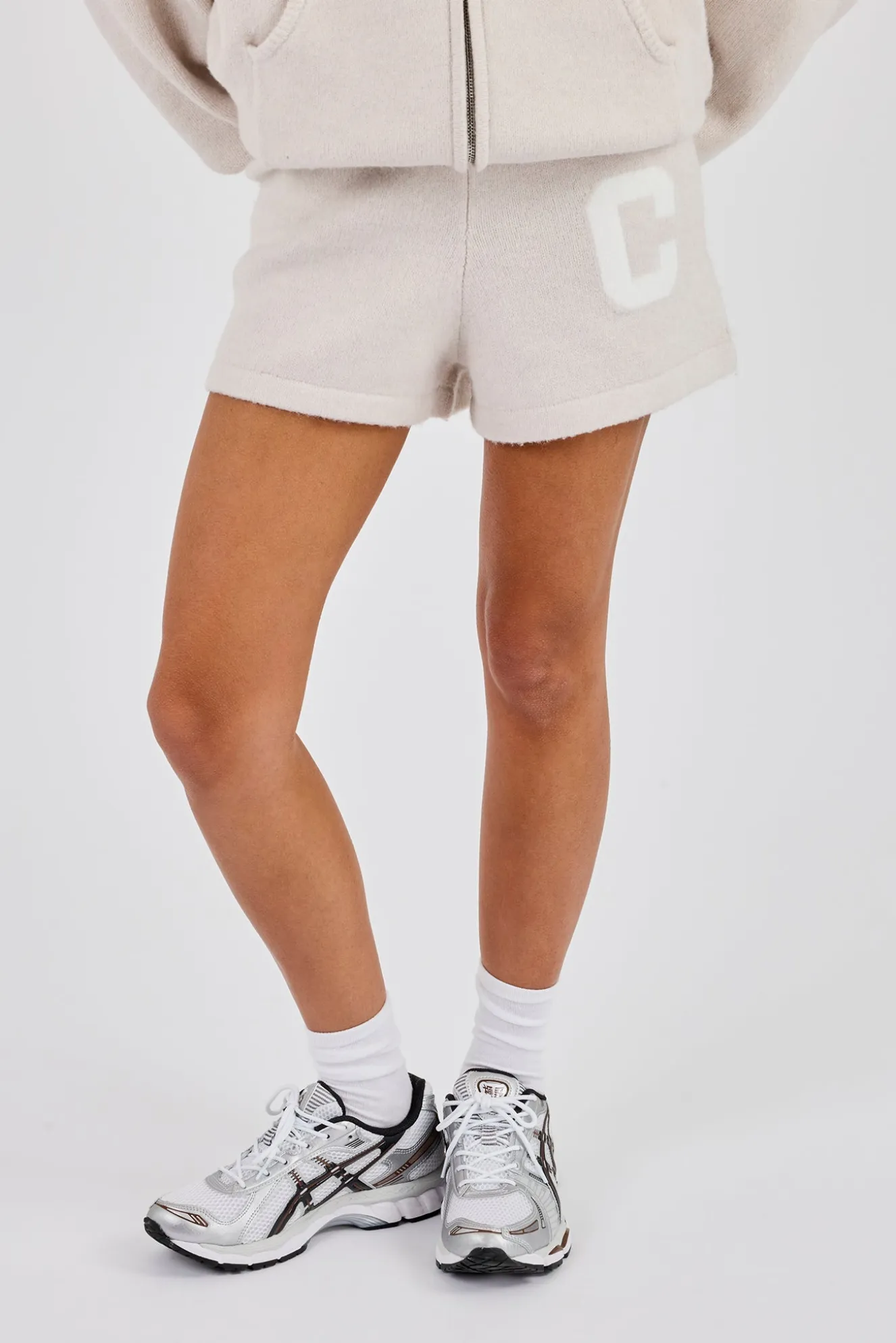 Knitted C Short - Oatmeal