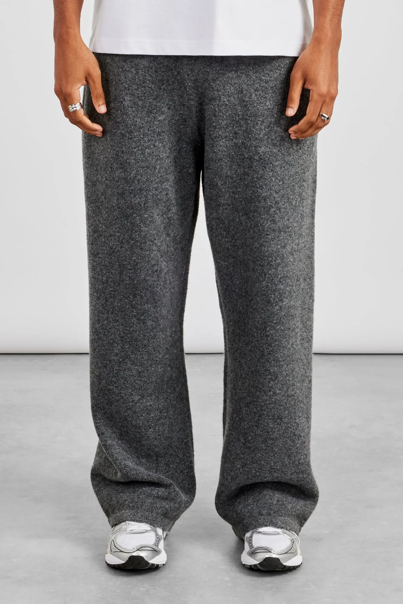 Knitted Relaxed Jogger - Grey