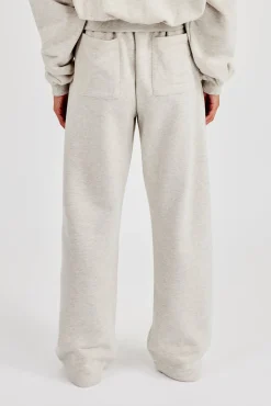 Ladies Wide Leg Jogger - Ash Grey