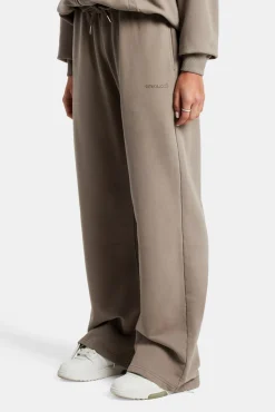 Ladies Wide Leg Jogger - Taupe