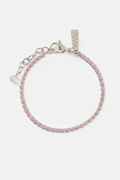 Light Pink Micro Tennis Bracelet - 2.5mm