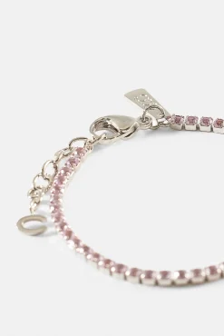 Light Pink Micro Tennis Bracelet - 2.5mm