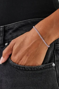 Light Pink Micro Tennis Bracelet - 2.5mm