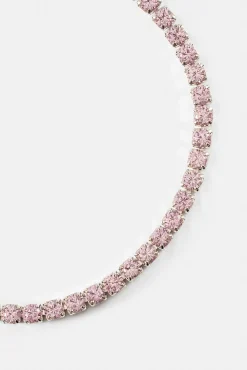 Light Pink Micro Tennis Bracelet - 2.5mm