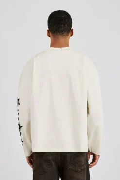 Long Sleeve Cernucci 2017 Graphic T-Shirt - Off White