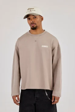 Long Sleeve Rio Diamond Graphic T-Shirt - Stone