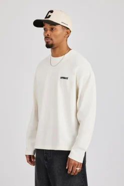 Long Sleeve Rio Graphic Print T-Shirt - Off White